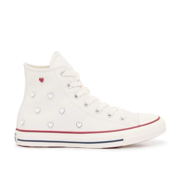 Converse Shoes - Converse Women Chuck Taylor All Star Sneakers Sz 7 Hearts High Top A19055C